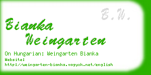 bianka weingarten business card